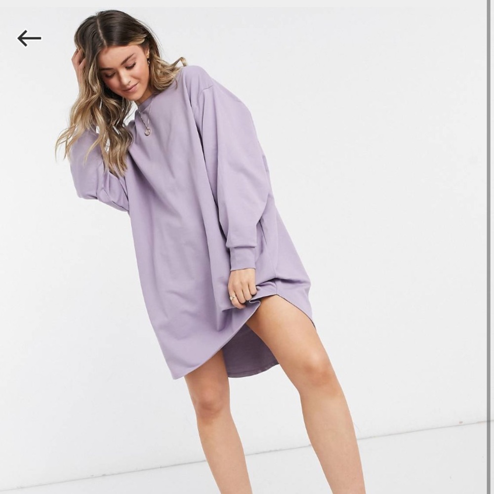 ASOS Purple sweatshirt dress / t shirt dress